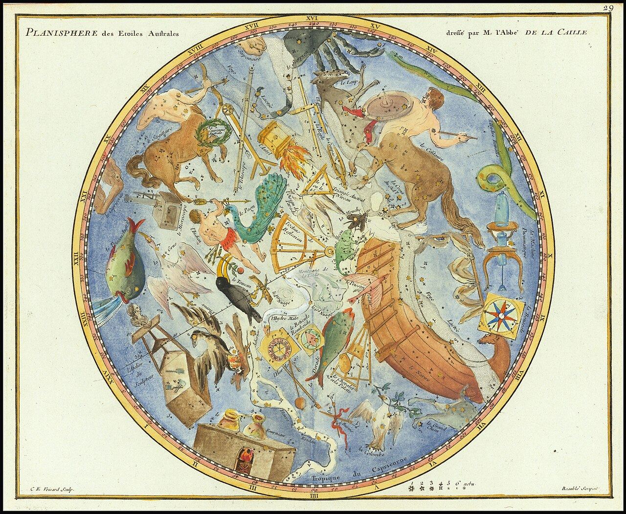 约翰·弗拉姆斯蒂德星图，1776